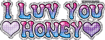 Valentine Glitters - I Luv You Honey