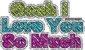 Valentine Glitters - Gosh I Love You