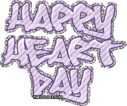 Valentine Glitters - Happy Heart Purple