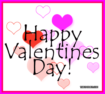 Valentine Glitters - Hcard