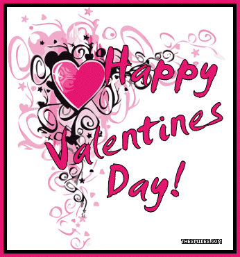 Valentine Glitters - Heart Card