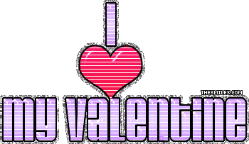 Valentine Glitters - I Heart My Valentine