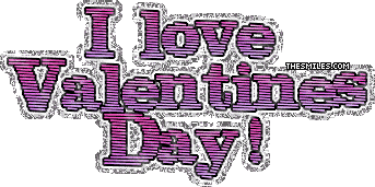 Valentine Glitters - I Love Valentines Day