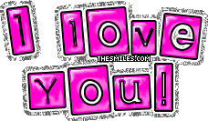 Valentine Glitters - I Love You 3