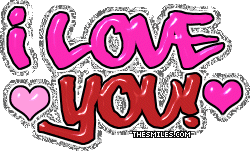 Valentine Glitters - I Love You