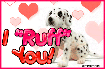 Valentine Glitters - I Ruff You