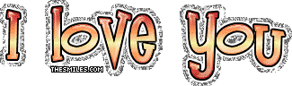 Valentine Glitters - I Love You 1