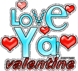 Valentine Glitters - Love Ya