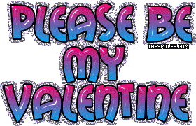 Valentine Glitters - Please Be My Valentine