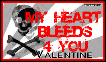 Valentine Glitters - Skull Valentine 1